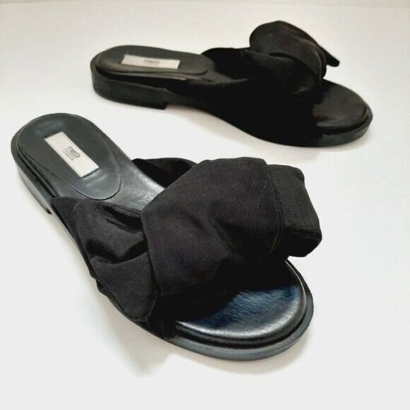 MIISTA London Valerie Sandal Bow Black Sz 36 / US 5.5 - Picture 8 of 13